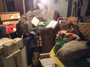 Le garage que nous avons vidé.