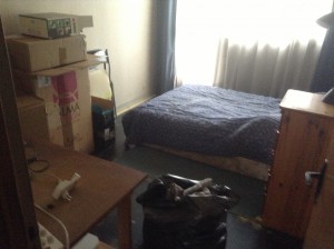 La chambre qui a été débarrassé